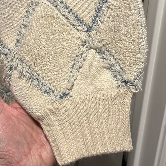 Gilded Intent Pulled Stitch Cardigan Sweater Size Medium. - Picture 5 of 7